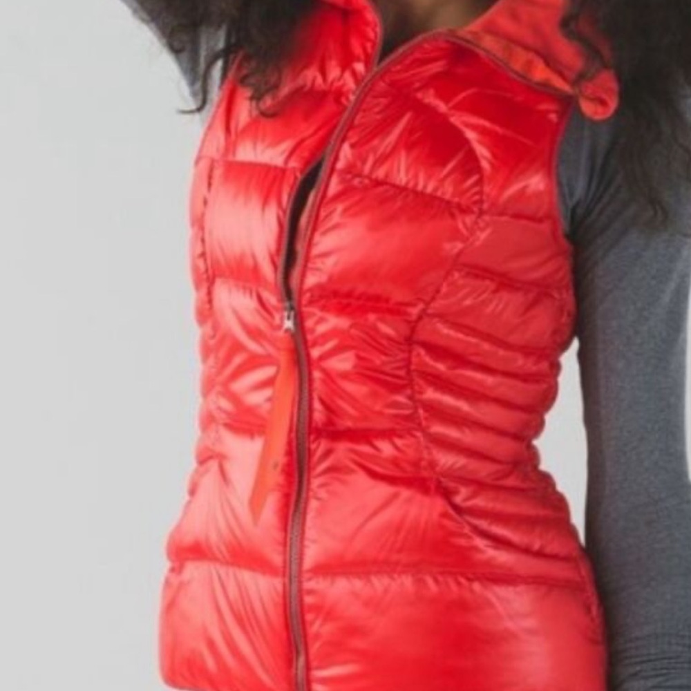 Lululemon Fluffin Awesome Vest in ‘Alarming’